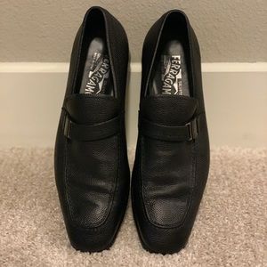 Men’s Ferragamo black loafers